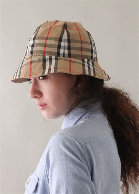 wool burberry hat|reversible burberry bucket hat.